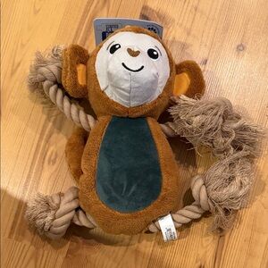 Plush Monkey Toy with Rope Arms dog toy (new)